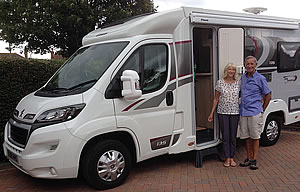 Mike O'Connor with his Elddis Envy 135