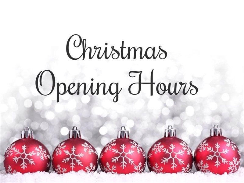 Xmas opening hours